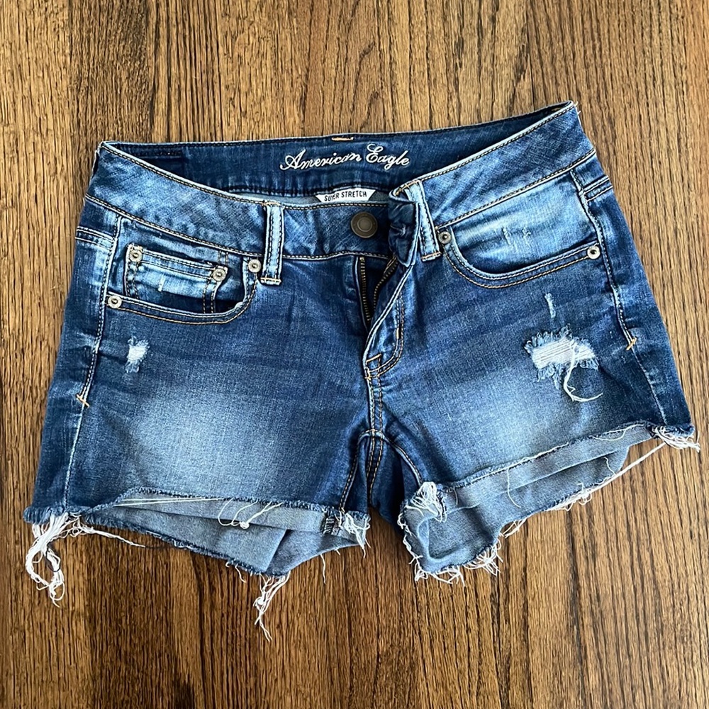 American eagle jean shorts